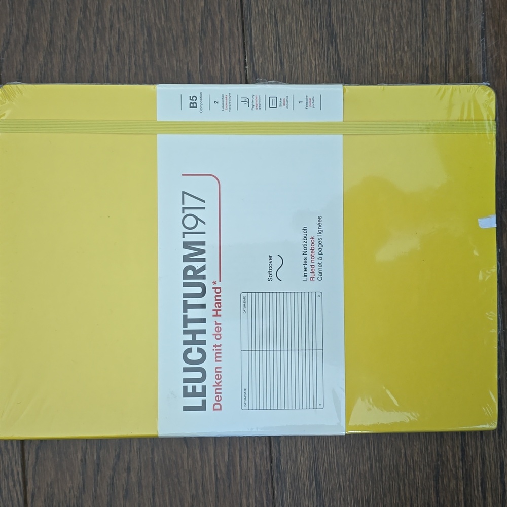 Leuchtturm1917 Lemon Softcover Composition Ruled Journal - Picture 4 of 11